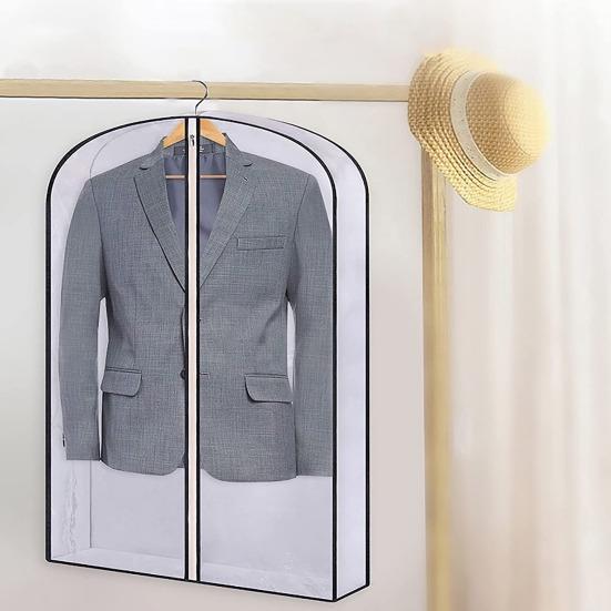 1/5 шт. сумка для одежды пыленепроницаемая водонепроницаемая дышащая прозрачная молния ПВХ шкаф висит одежда деловой костюм пальто платье пылезащитный чехол