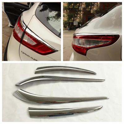 Для Nissan Qashqai J11 2014 2015 2016 2017 ABS Накладка на задний фонарь Рамка-бровь Декоративная накладка Стайлинг автомобиля Аксессуары
