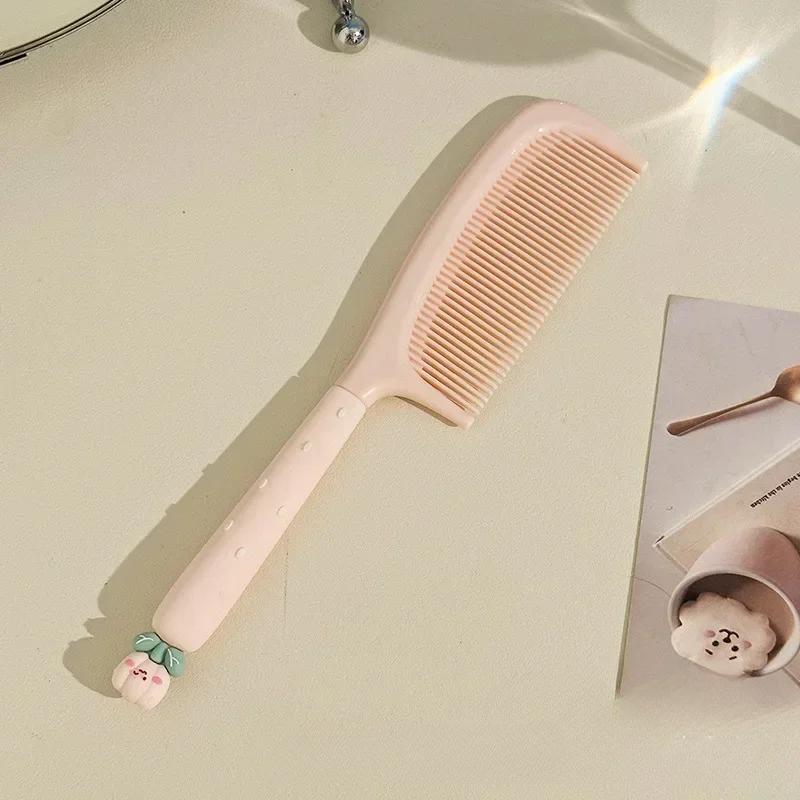 1 шт. Милая щетка для волос для детей и девочек, модная цветочная милая щетка для волос для девочек, силиконовая ручка, прямая детская женская расческа для волос