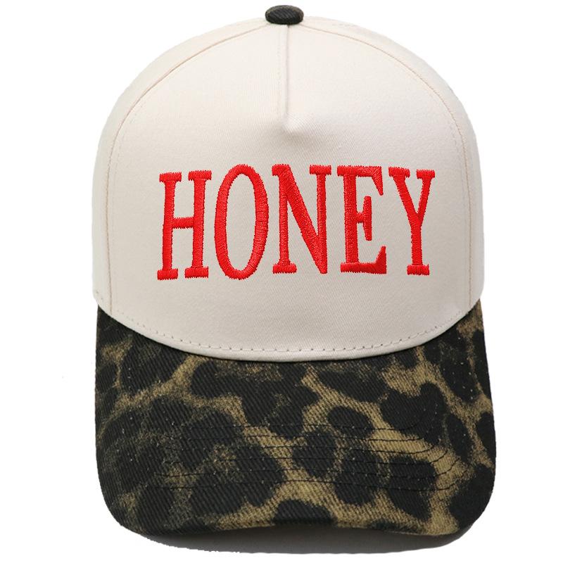 HONEY truck driver hat embroidery retro color matching baseball cap European and American men's and women's casual outdoor hat