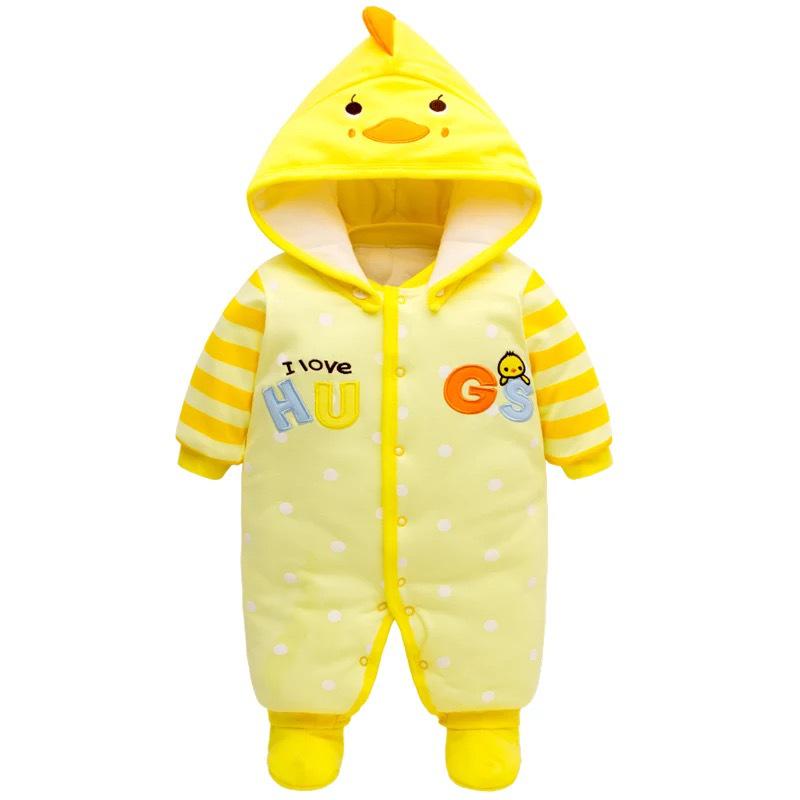 Утепленный детский ромпер Осень/Зима: Однотонная футболка с коротким рукавом для мальчиков и девочек