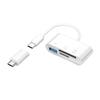 3 in 1 USB/Type C Multifunction Card Reader OTG SD TF Cards USB Memory Cards Reader Converter for MacBook Laptop Samsung