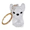 Dog Hair Collector Charm Keychain Transparent Pet Fur Keepsake Capsule Rabbit Memorial Pet Hair Collection Bottle Charm with Keyring Gift for
