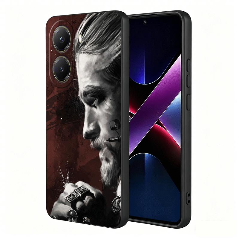 Мягкий чехол для телефона Сыны Анархии для Xiaomi Poco X5 X6 X7 X8 Pro Max X3 F7 F8 Ultra M8 M7 M6 M5 Redmi 15 15C 14C 13C 12C X4 F6