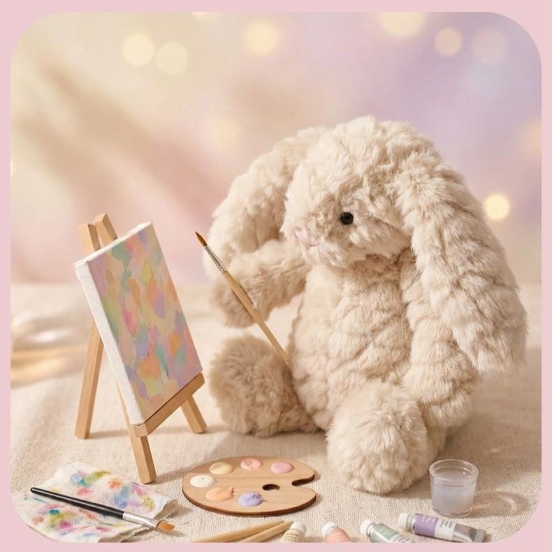 Jc Plush Bunny Toy Childrens Gift Soft Pp Cotton Stuffed Animal For Kids