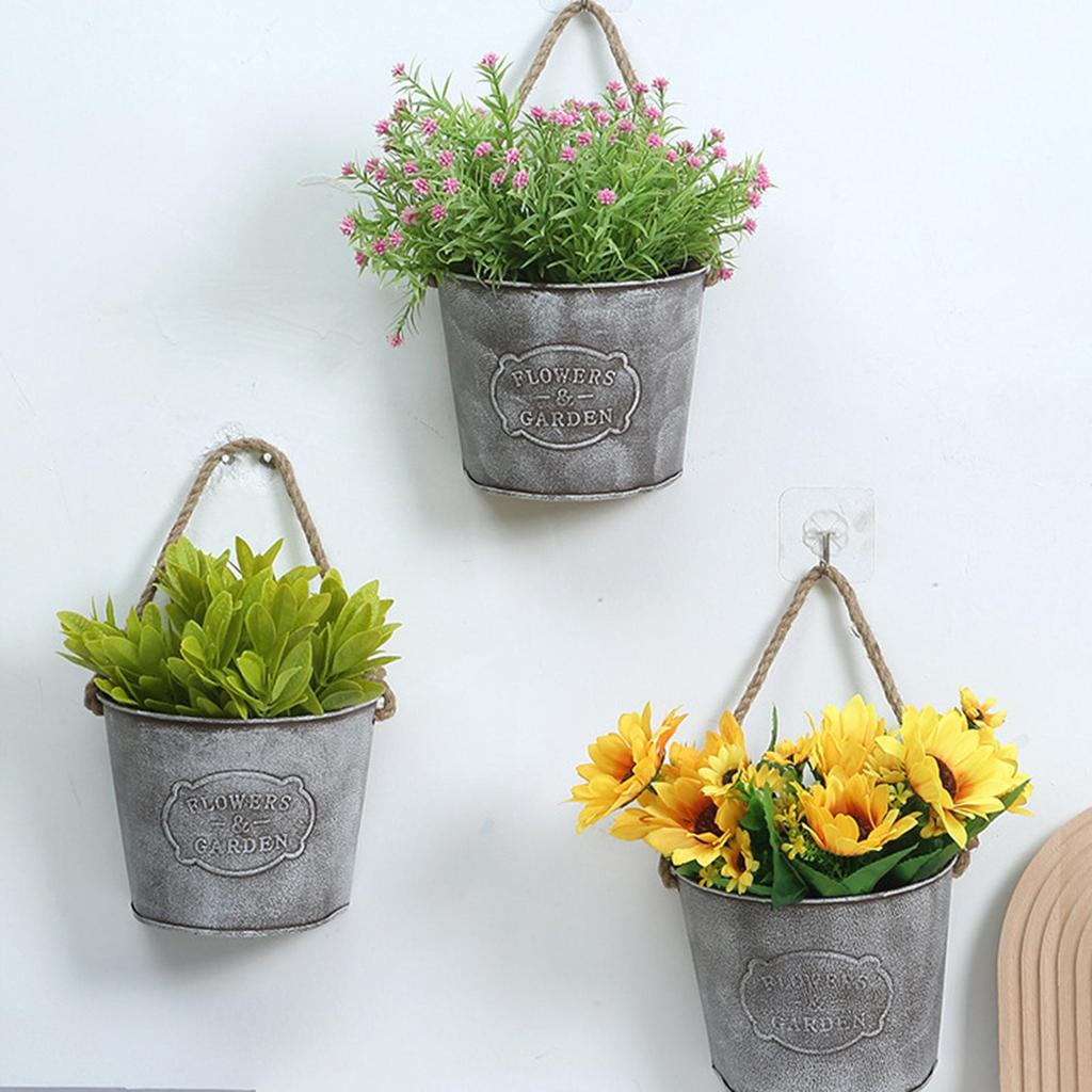 Hanging Planter Basket Flower Holder Unique Wall Pot Mounted for Dorm