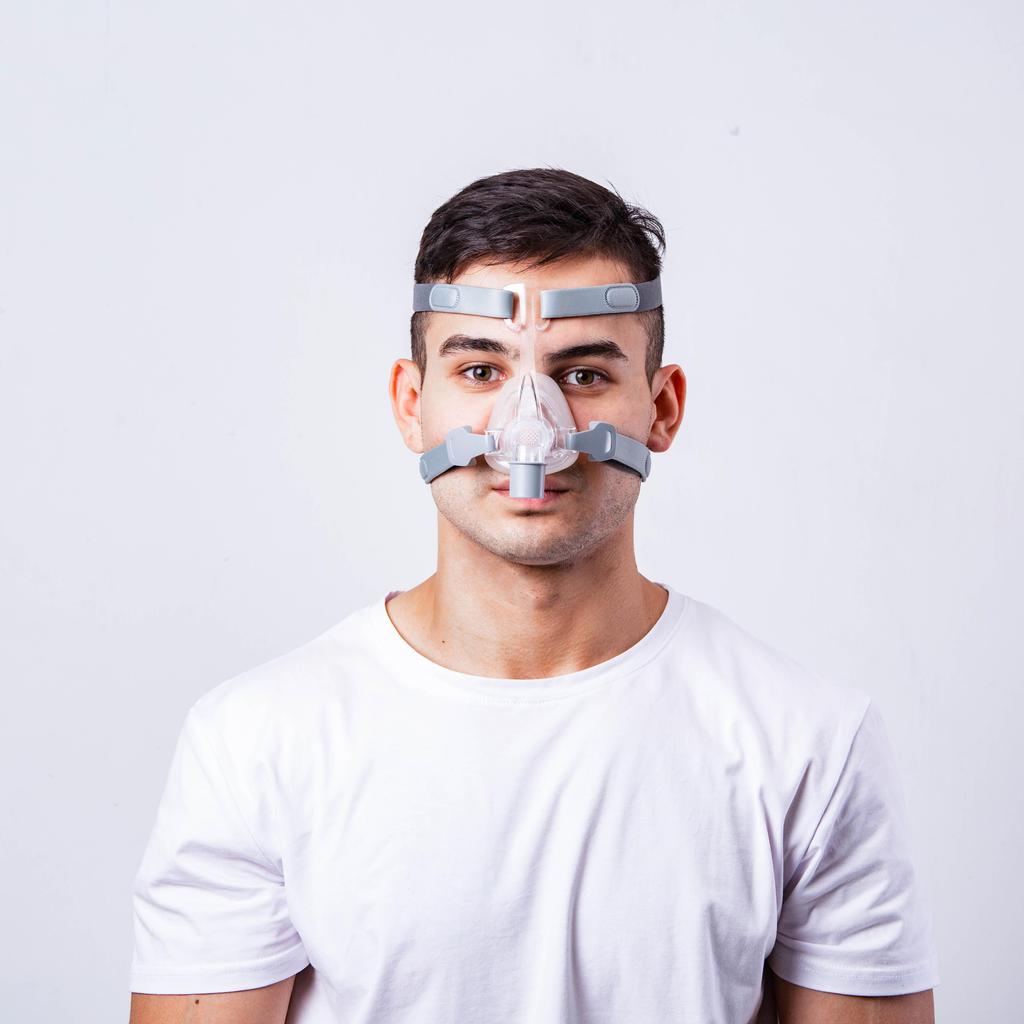 BMC NM4 Носовая маска Маска CPAP Маска для сна с головным убором S/M/L Три размера Подходит для аппарата CPAP Соедините шланг и нос