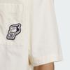 Adidas Мужская рубашка Originals X Yu Nagaba SS23 с принтом логотипа, на пуговицах, белая IS0634
