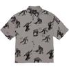 Рубашка на пуговицах с короткими рукавами и принтом X Bolin Artist Collaboration, мужские топы серого цвета VN000J2XDGC1