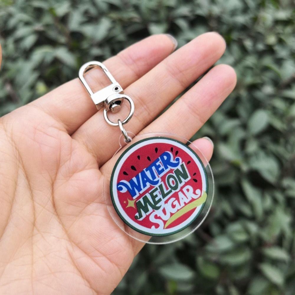 Viva La Vida Acrylic Watermelon Pendant Acrylic Shining Watermelon Keychain Car