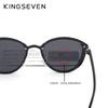 Оригинальные женские очки KINGSEVEN Cat Eye, поляризованные солнцезащитные очки, роскошные линзы UV400 для женских очков, аксессуар
