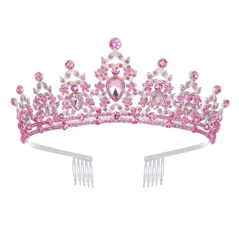 Корона-тиара Роскошная винтажная свадебная корона в стиле барокко Прическа Корона Тиара Кристалл Горный хрусталь Корона