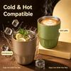 260ml 316 Stainless Steel Coffee Mug Leak Proof Portable Travel Cup for Commute Car Office