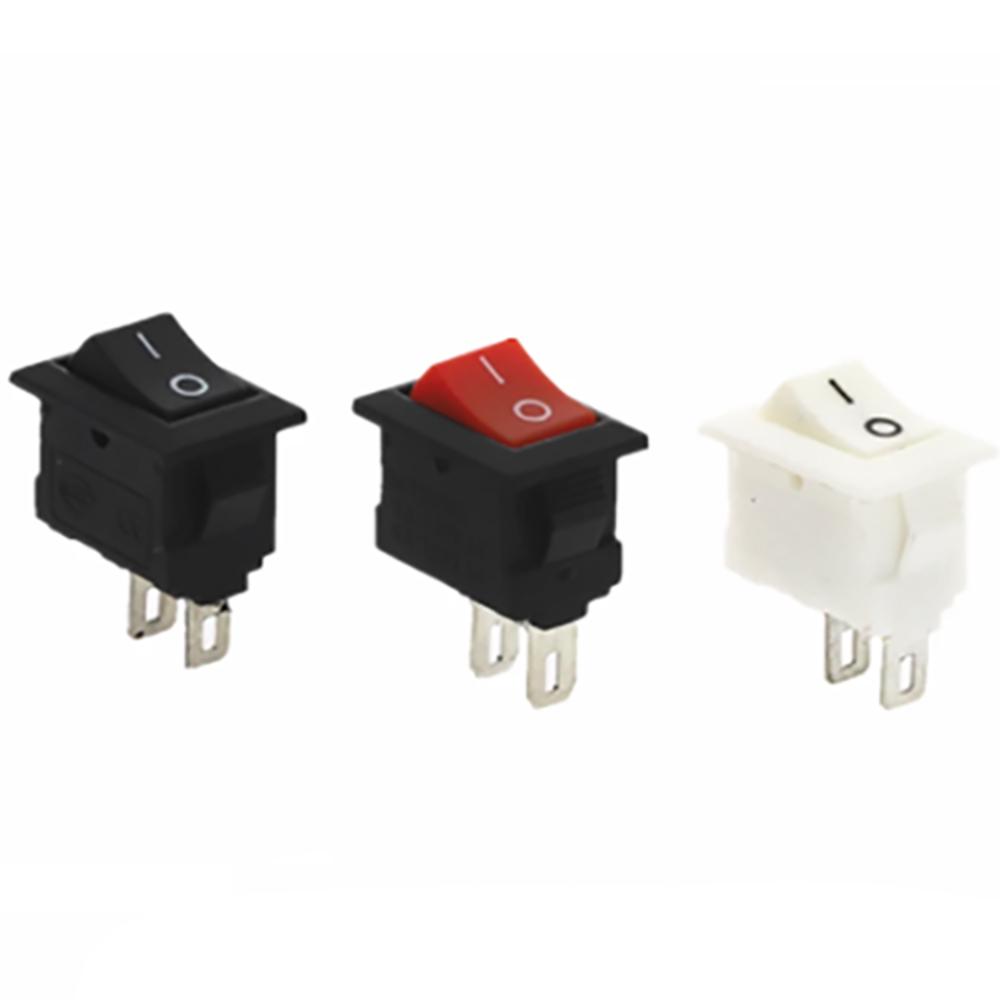 10 шт. 15x10 2 контакта 3A 250V Красный Черный Белый Лодочный Переключатель Вставной 15*10 мм SPST ВКЛ ВЫКЛ Качающийся Позиция МИНИ Переключатель KCD11