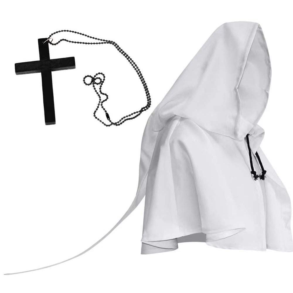 Popular Halloween Monk Grim Reaper Cloak with Hood - Adult Medieval Costume