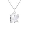 Pendant - LEA &; ARTHUR - CAT Motif - 925 Silver - Rhodium-plated - Child