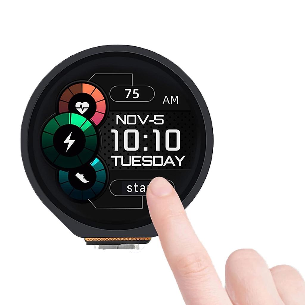 Макетная плата RP2040 с сенсорным экраном 1,28 дюйма. Мощная плата MCU. Двухъядерный процессор Arm Cortex M0+.