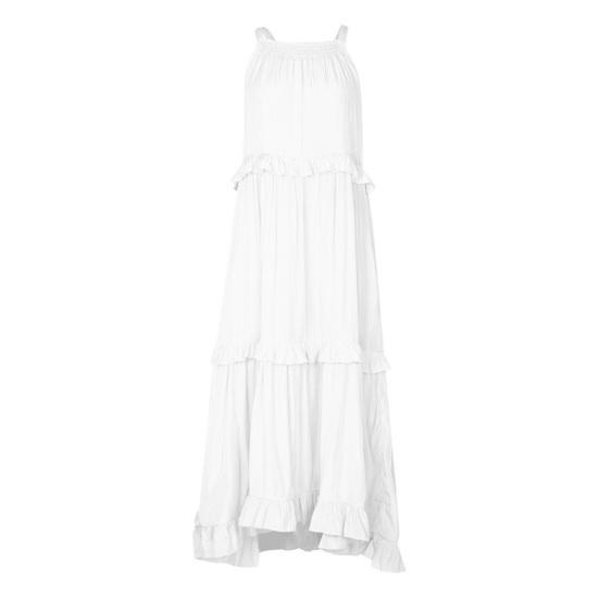 Женское платье для отпуска, свободное плиссированное платье с шеей и плечами, без рукавов, с рюшами и рюшами в стиле пэчворк, трапециевидной формы, боковые карманы