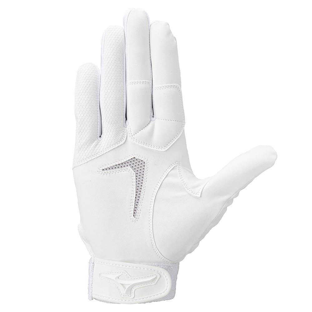 MIZUNO Defensive Right High School Baseball Rules Size White x White Baseball/Softball Gloves, Hand, Compliant, L, 1EJED321,