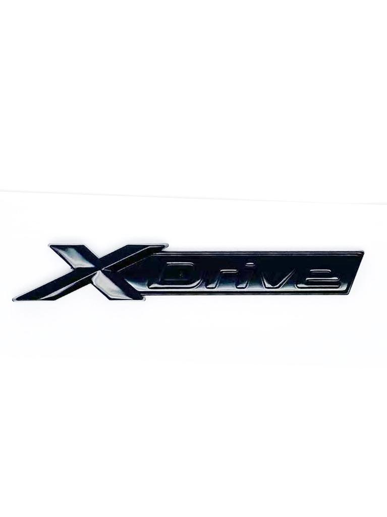 AAAOQ1 New Chrome Black Fender & Trunk Emblem Sticker for BMW 3/4/5/6/7/8 Series X3/X4/X5/X6/Z4/GT - SDrive/XDrive/EDrive Badge Decal