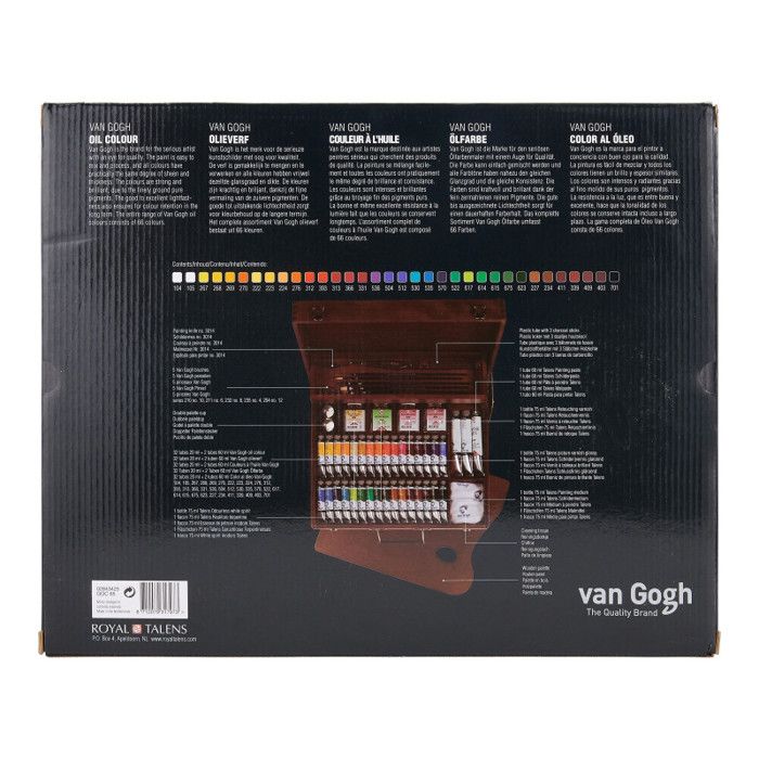 Coffret de peinture - Van Gogh - Superior Huile super-fine - 32 tubes - Accessoires inclus - Multicolore