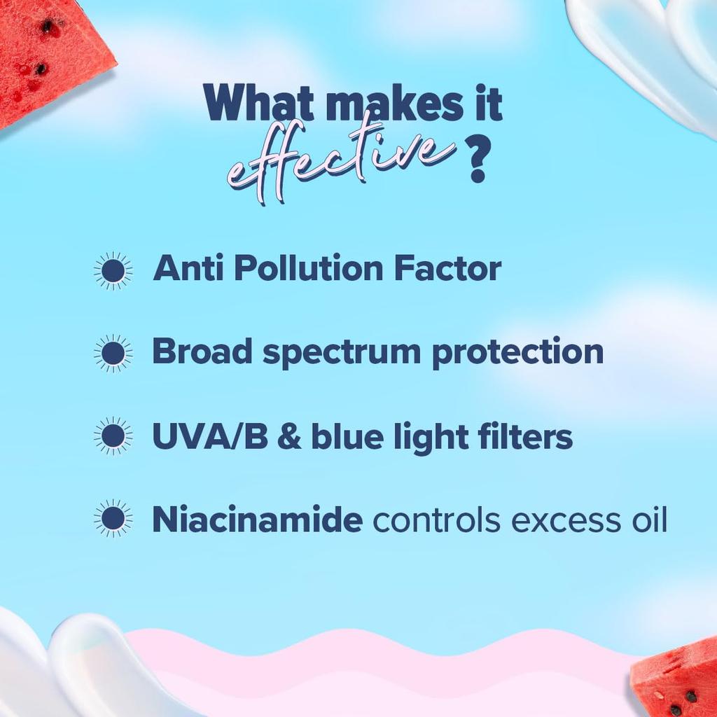 Aqualogica Гель-солнцезащита Radiance+ с эффектом сияния SPF 50+ PA++++ Широкий спектр защиты от УФ-лучей и загрязнений 30 г