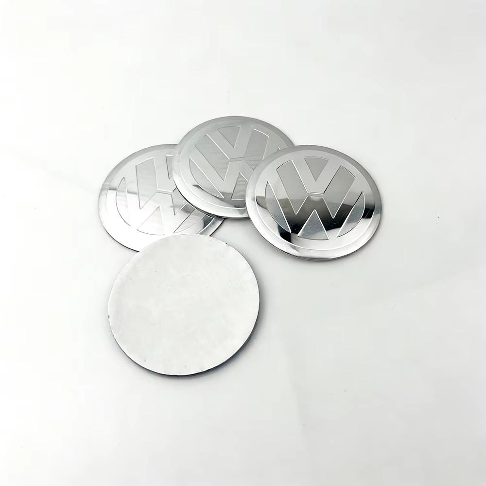 VW Polo Golf 4 5 4Pcs New 56/60/65mm Volkswagen Car Wheel Center Hub Caps Badge Sticker for VW R CC TSI b6 b5 Polo Jetta MK7 GTI Tiguan Golf 4 5