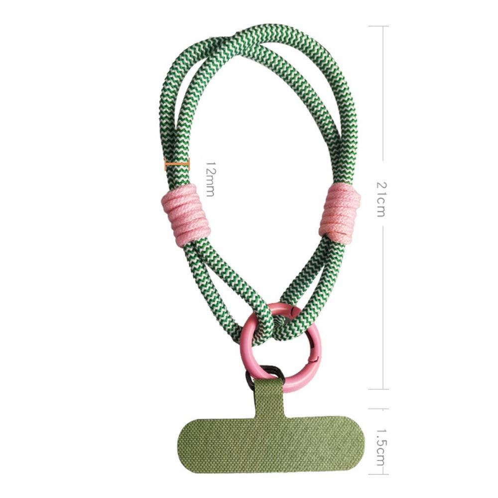 Key Holder Mobile Phone Lanyard with Patch Phone Hanging Chain Phone Wrist Strap Backpack Decor