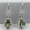 Серьги с натуральным зеленым аметистом, подвесные серьги из стерлингового серебра 925 пробы