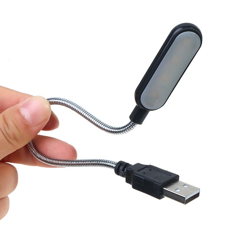 Mini Flexible Laptops Usb Led Light Reading Table Desk Lamp For Power Bank Pc
