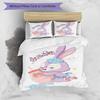 Bunny Party Design Bed Bedding Set 1 Duvet Cover + 2 Pillowcases Soft Breathable Household Bed Linens