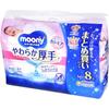 Unicharm Moony Baby Wipes, Soft Thick Refill, 60 Sheets X 8