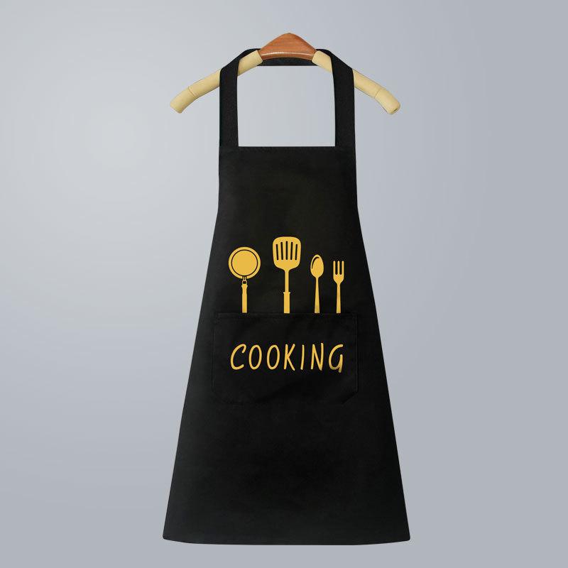 Stylish Waterproof & Stain-Resistant Unisex Wipeable Aprons for Kitchen & Home, Korean Style.