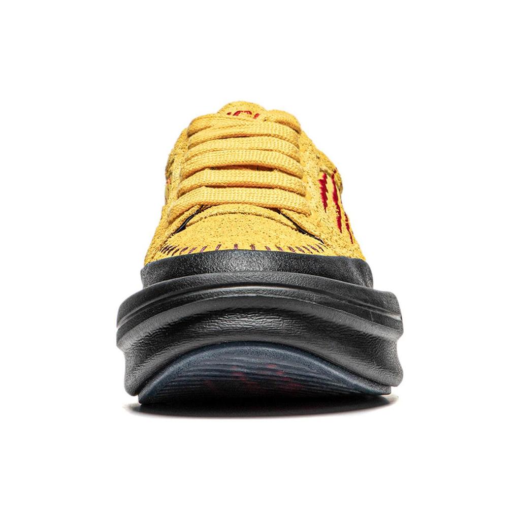 LIXIAOLONG x Li Ning Gongfu YANG Амортизация, Износостойкие Низкие Повседневные Кроссовки Унисекс Пчелиный Желтый AZGU023-1