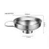 HPMILY Stainless Steel Wide Mouth Funnel Set