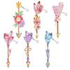 R-SQ201-208 New Arrival 6pcs DIY Feather Diamond Painting Bookmarks Cross Bookmark Made of Durable PVC Material