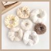 Autumn and Winter Plush Pig Large Intestine Hair Ring Internet Popular New All-Match Hair Rope Rubber Tendon Women's Hair Rope Leather Cover Headwear
