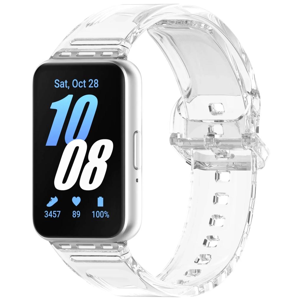 Силиконовый ремешок, меняющий цвет, для Galaxy Fit 3 Прозрачный ТПУ браслет Цветной сменный браслет для ремешка Galaxy Watch
