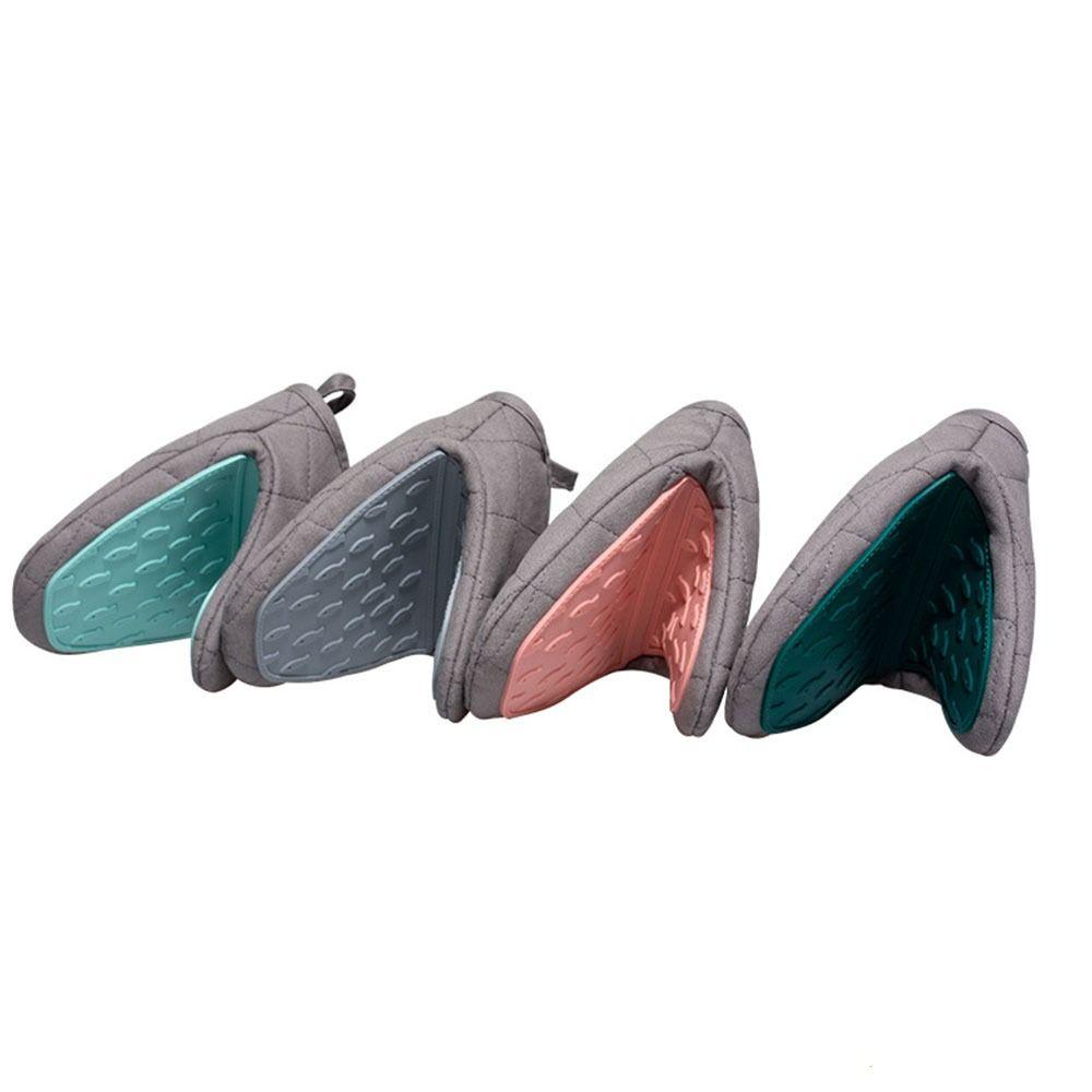 Heat Resistant Oven Gloves Non-Slip Hand Clip Multi-purpose Anti Scald Gloves Kitchen Use
