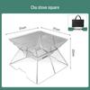 JINGGENG Piaotu Stainless Steel Folding Fire Pit BBQ Grill