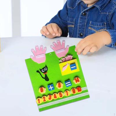 Доска Пальцевые Цифры Счетная Игрушка Рука Цифра Математика для 2-7 Лет