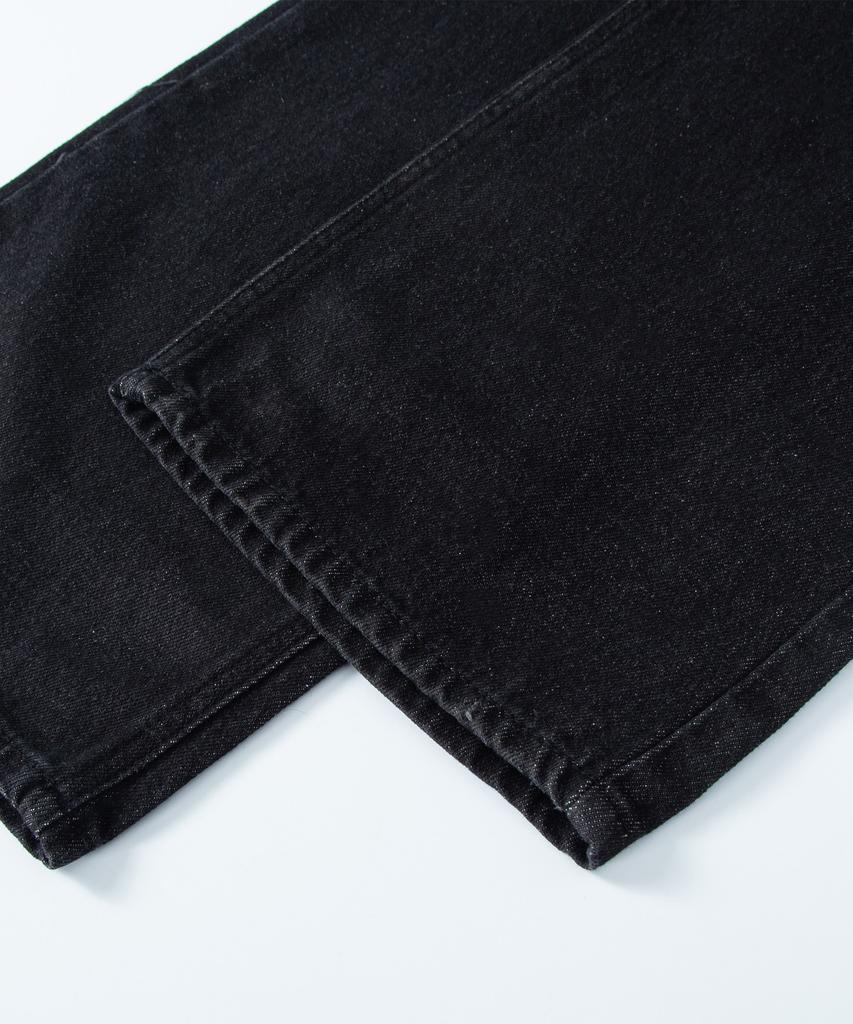 WAAR M160 Straight Denim Pants_Black [Short Length Added]