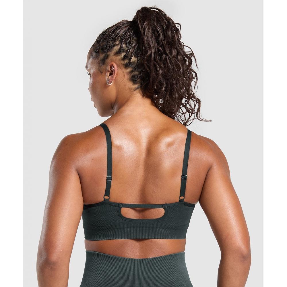 Gymshark Gains бесшовный стираемый спортивный бюстгальтер черный B3b8b Bb2j