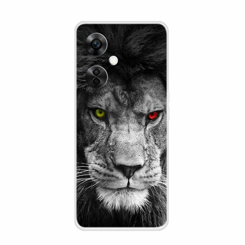 For OnePlus Nord CE 3 Lite 5G Cases Wolf Clear Soft TPU Silicone Phone Cover For One Plus Nord CE 3 5G Case Transparent Etui
