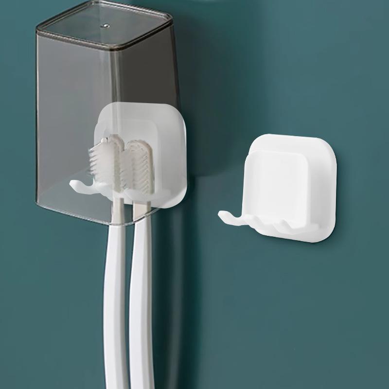 Toothbrush Holder Wall-mounted Perforation-free Bathroom Bathroom Gargle Cup Holder Dental Set Toothbrush Holder Dental Cup Holder