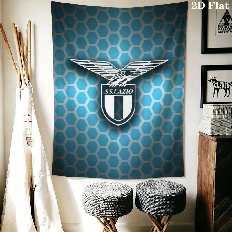 Lazio Wall Tapestry Aesthetic Wall Hanging Printed Fabric Blanket Decorative Tapestries for Bedroom Living Room Home Decor