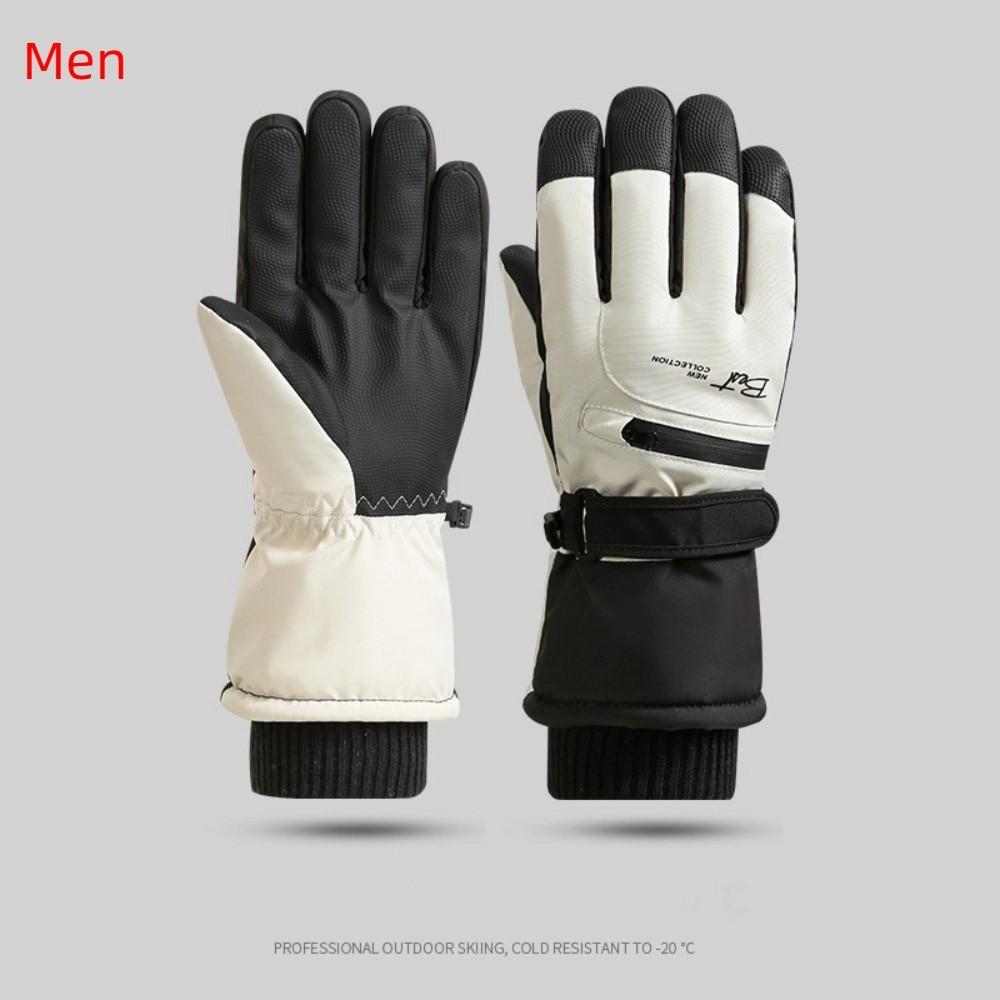 Thicken Ski Gloves Full Finger Winter Warm Gloves Non-slip Touchscreen Gloves Protective Gears