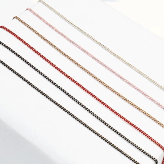 1 коробка металлическая цепочка для украшения ногтей DIY маникюрные аксессуары изысканная красочная цепочка для дизайна ногтей ювелирные изделия для чехла для телефона ожерелье браслет