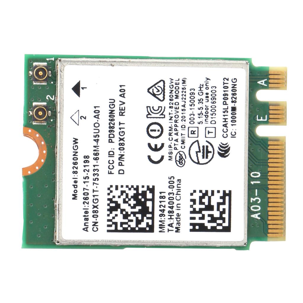 Беспроводная сетевая карта двухдиапазонный 2.4G5G модуль Wi-Fi Bluetooth 4.2 для Dell xps 12 13 15