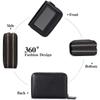 1pc Small Genuine Leather Wallet, Anti Theft Brush Protection Top Layer Cowhide Coin Pouch Bags Gift for Her